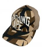 BAPE BY A BATHING APEベイプバイアベイシングエイプ）の古着「トライバルカモメッシュキャップ」｜ベージュ