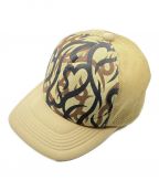 NUMBER (N)INEナンバーナイン）の古着「Heart tribal mesh cap(ハートトライバルメッシュキャップ)」｜ベージュ