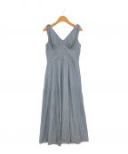 Estella.Kエステラケー）の古着「Evita Pleated Midi Dress」｜グレー