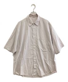 AURALEE（オーラリー）の古着「WASHED FINX TWILL HALF SLEEVED BIG SHIRTS」｜ライトパープル