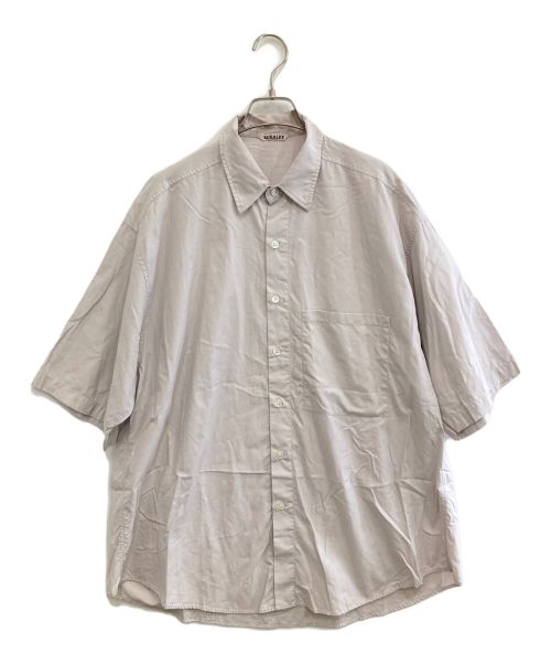 AURALEE（オーラリー）AURALEE (オーラリー) WASHED FINX TWILL HALF SLEEVED BIG SHIRTS ライトパープル サイズ:5の古着・服飾アイテム