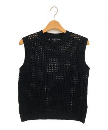 theory（セオリー）の古着「POLISHED TWIST CREW NK VEST」｜ブラック