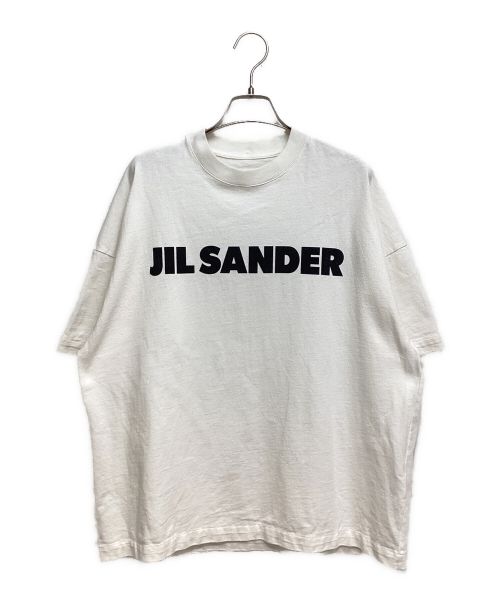 JIL SANDER（ジルサンダー）JIL SANDER (ジルサンダー) オーバーサイズロゴTシャツ ホワイト サイズ:Sの古着・服飾アイテム