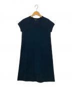 theoryセオリー）の古着「Empire Dress Prosecco Cap Sleeve Knit Dress」｜ネイビー