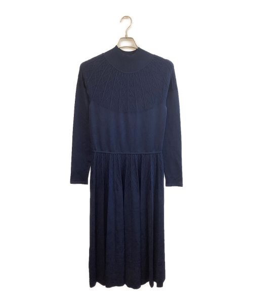 Cruciani（クルチアーニ）Cruciani (クルチアーニ) ニットワンピース ネイビー サイズ:40の古着・服飾アイテム