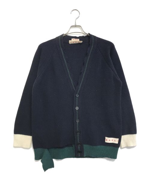 MARNI（マルニ）MARNI (マルニ) ニットカーディガン ネイビー サイズ:38の古着・服飾アイテム