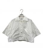 patouパトゥ）の古着「SHORT SLEEVES BRAID SHIRT」｜ホワイト