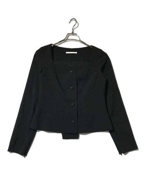 JOSE MOON（ジョゼムーン）JOSE MOON (ジョゼムーン) HEART NECK MINIMAL JACKET ブラック サイズ:38の古着・服飾アイテム