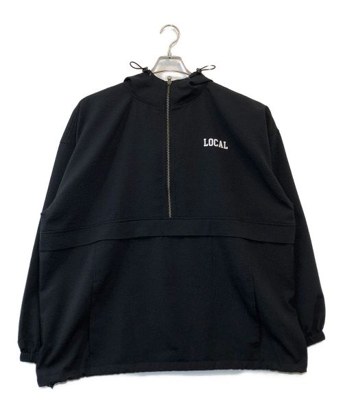 Local Golf（ローカルゴルフ）Local Golf (ローカルゴルフ) BD Arch Seersucker Anorak JKT ブラック サイズ:M/L 未使用品の古着・服飾アイテム