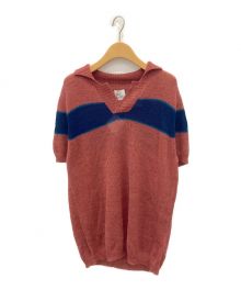 knit brary（ニット ブラリー）の古着「ボーダースキッパーポロ」｜マルチカラー