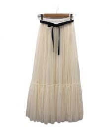 idea luce by megumi koshiba（イデアルーチェ バイ メグミコシバ）の古着「Otona Tulle Skirt」｜オフホワイト