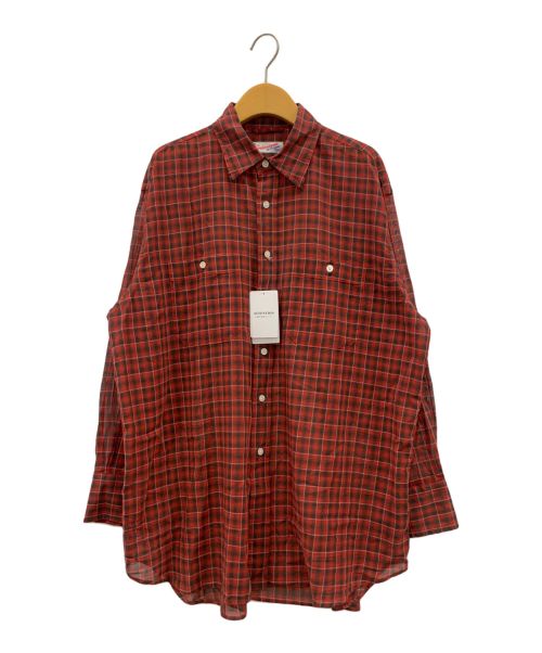 Spick and Span（スピックアンドスパン）Spick and Span (スピックアンドスパン) コットンボイルチェックシャツ レッド サイズ:-の古着・服飾アイテム