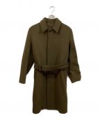 AURALEEオーラリー）の古着「BEAVER MELTON SOUTIEN COLLAR COAT」｜オリーブ