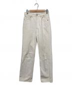 AURALEEオーラリー）の古着「HARD TWIST DENIM 5P PANTS」｜ホワイト