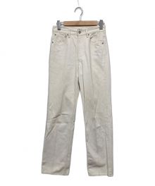 AURALEE（オーラリー）の古着「HARD TWIST DENIM 5P PANTS」｜ホワイト