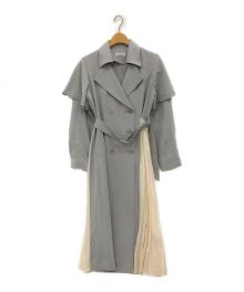 CALNAMUR（カルナムール）の古着「COLLAR REMOVAL DRESS TRENCH COAT」｜グレー