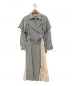 CALNAMURカルナムール）の古着「COLLAR REMOVAL DRESS TRENCH COAT」｜グレー