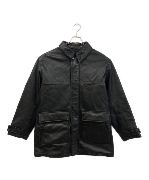 UNIVERSAL PRODUCTS.（ユニバーサルプロダクツ）UNIVERSAL PRODUCTS. (ユニバーサルプロダクツ) Sheep Leather Carcoat ブラック サイズ:2の古着・服飾アイテム