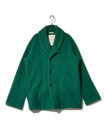 OVERCOAT（オーバーコート）の古着「ショールカラーショートコート」｜グリーン