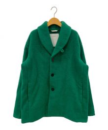 OVERCOAT（オーバーコート）の古着「ショールカラーショートコート」｜グリーン