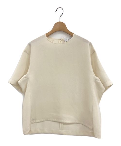 UNITED ARROWS（ユナイテッドアローズ）UNITED ARROWS (ユナイテッドアローズ) COMFY ドロストヘム 五分袖 ブラウス アイボリー サイズ:36の古着・服飾アイテム