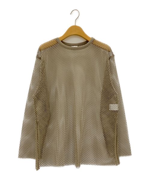 CLANE（クラネ）CLANE (クラネ) WIDE MESH TOPS ベージュ サイズ:1の古着・服飾アイテム