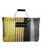 MARNIマルニ）の古着「MARKET STRIPE BAG」｜マルチグレー