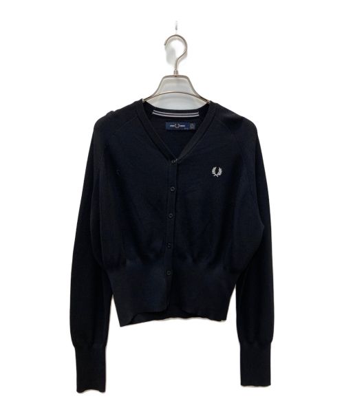 FRED PERRY（フレッドペリー）FRED PERRY (フレッドペリー) Vネックカーディガン ブラック サイズ:10 未使用品の古着・服飾アイテム