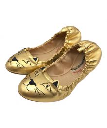 charlotte olympia（シャーロットオリンピア）の古着「バレエシューズ」｜ゴールド