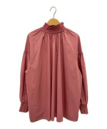 Ameri（アメリ）の古着「2WAY VOLUME SHIRRING BLOUSE」｜ピンク