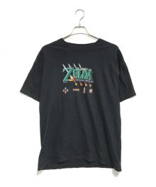 キャラクターTシャツ（キャラクターTシャツ）の古着「00s ゼルダの伝説 プリントTシャツ」｜ブラック