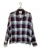 UNUSED×SUGARHILLアンユーズド×シュガーヒル）の古着「Ombre check open collar shirt」｜マルチカラー