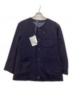 Engineered Garmentsエンジニアド ガーメンツ）の古着「No Collar Jacket Uniform Serge」｜ネイビー