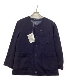 Engineered Garments（エンジニアド ガーメンツ）の古着「No Collar Jacket Uniform Serge」｜ネイビー