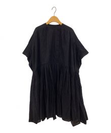 Khadi & Co（カディアンドコー）の古着「GATHER PULL TUNIC」｜ブラック