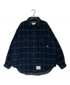 WTAPSダブルタップス）の古着「WCPO02 JACKET WOPO MOSSER TEXTILE CRST」｜グリーン