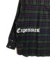 中古・古着 uniform experiment (ユニフォームエクスペリメント) FLANNEL CHECK GOTHIC LOGO BAGGY SHIRT グリーン サイズ:SIZE 2 未使用品：13000円