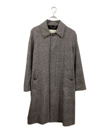 MACKINTOSH×BEAMS F（マッキントッシュ×ビームスエフ）の古着「別注 DUNKELD グレンチェックステンカラーコート」｜グレー