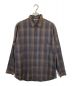 AURALEE（オーラリー）の古着「SUPER LIGHT WOOL CHECK SHIRT-BROWN BLACK CHECK」｜ブラウン