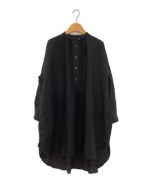 nest Robe（ネストローブ）の古着「リネンチュニックブラウス」｜チャコールグレー