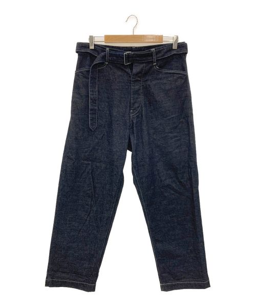 BLURHMS（ブラームス）BLURHMS (ブラームス) 12.9oz Denim Long Belted Pants インディゴ サイズ:2の古着・服飾アイテム