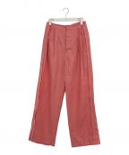 pelleqペレック）の古着「C finished linen W tuck chaper trousers」｜Beet