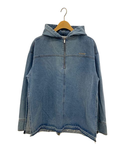 PRANK PROJECT（プランクプロジェクト）PRANK PROJECT (プランクプロジェクト) Cut-off Denim Hoodie インディゴ サイズ:FREEの古着・服飾アイテム