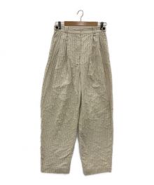 TODAYFUL（トゥデイフル）の古着「Jacquard Stripe Trousers」｜ベージュ