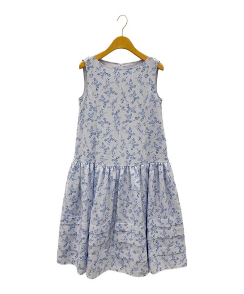 FOXEY NEWYORK（フォクシーニューヨーク）FOXEY NEWYORK (フォクシーニューヨーク) Giardino Botanica Dress ライトブルー サイズ:38の古着・服飾アイテム