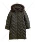 MONCLER（モンクレール）の古着「ファー付ダウンコート」｜モスグリーン