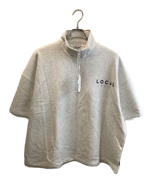 Local Golf（ローカルゴルフ）Local Golf (ローカルゴルフ) Half ZIP S/S SWEAT SHIRT ライトグレー サイズ:S/M 未使用品の古着・服飾アイテム