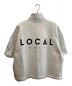 Local Golf (ローカルゴルフ) Half ZIP S/S SWEAT SHIRT ライトグレー サイズ:S/M 未使用品：6000円