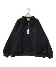 Local Golf（ローカルゴルフ）の古着「LG ZIP POLO SWEAT」｜ブラック