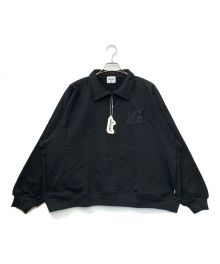 Local Golf（ローカルゴルフ）の古着「LG ZIP POLO SWEAT」｜ブラック